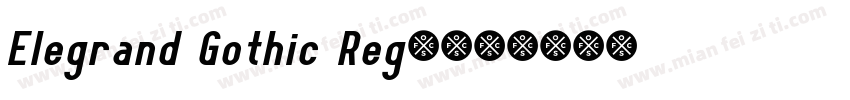 Elegrand Gothic Regu字体转换